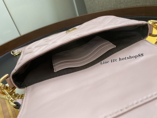 FENDI专柜精品包包 芬迪新顏色Baguette迷你手袋 Fendi全幅FF圖案手提肩背斜挎女包 fdzg2240